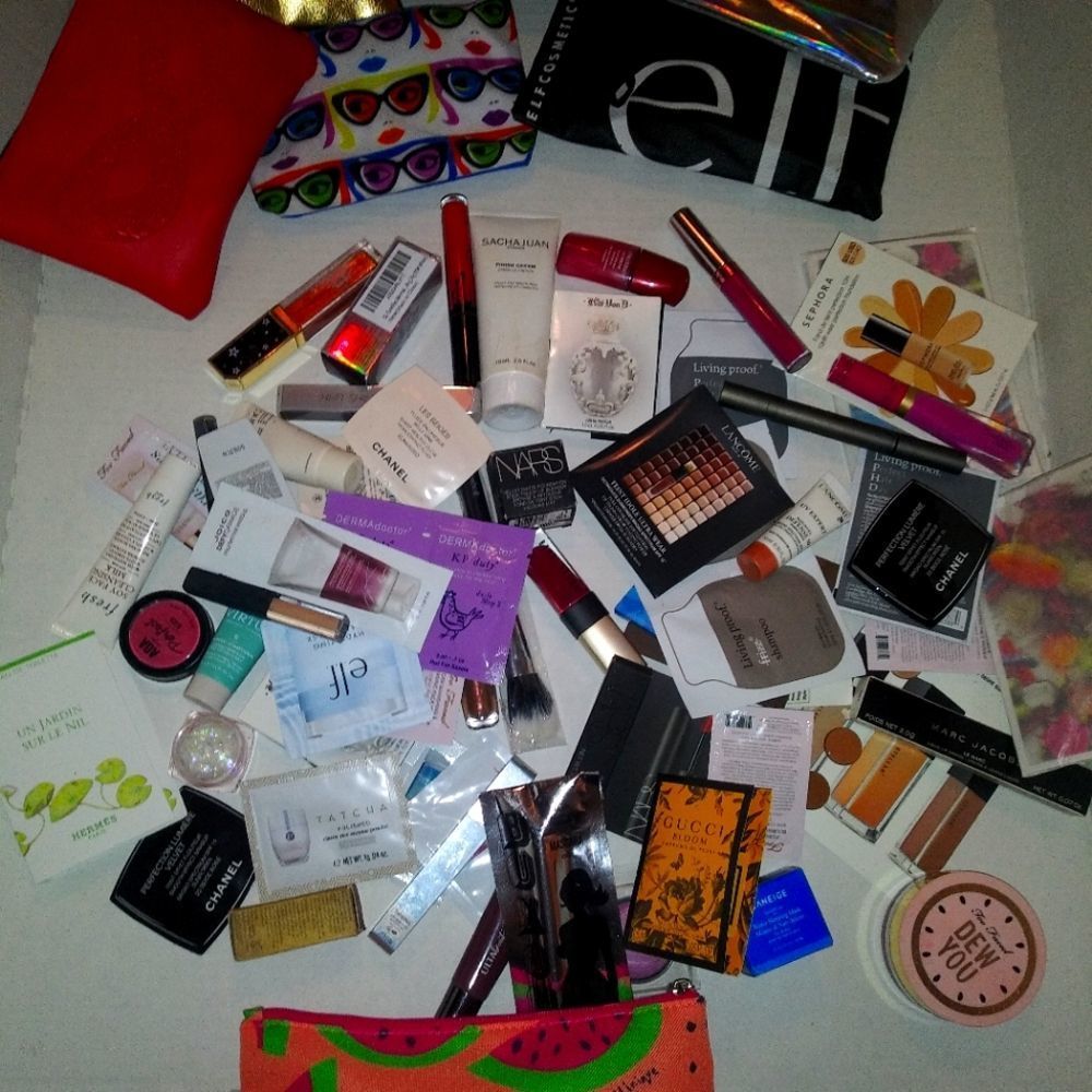 Mystery bag. Filled with products- sample, luxury makeup and skincare.